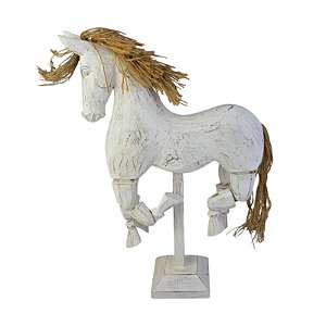 Cavalo Articulado Branco Grande