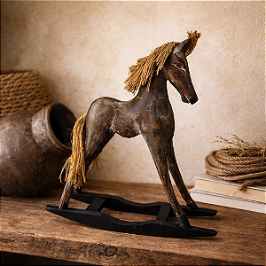 Cavalo Balanço Marrom M