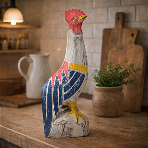 Enfeite Galo Rustico Gg
