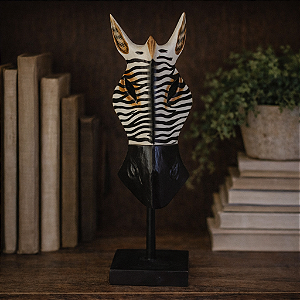 Pedestal Cabeça De Zebra