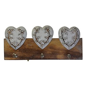 Cabideiro Coração Branco