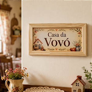 Quadro Decorativo “Casa da Vovó”