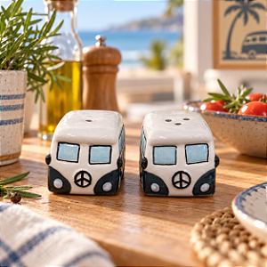 Conjunto Porta-Temperos Kombi Salt & Pepper