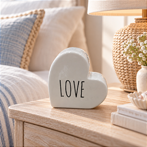 Enfeite Decorativo Coração Love