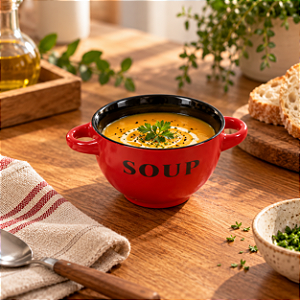 Bowl de Cerâmica em Formato de Panela Soup