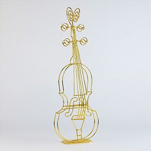 Enfeite Violino Dourado