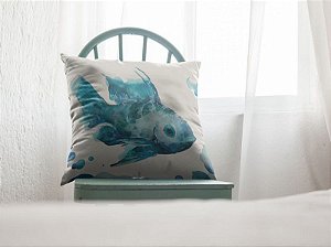 Almofada Náutica Peixe Azul 40X40