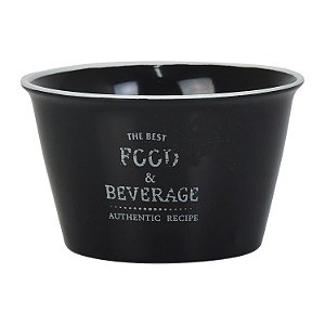 Bowl Food & Beverage Preto em Cerâmica