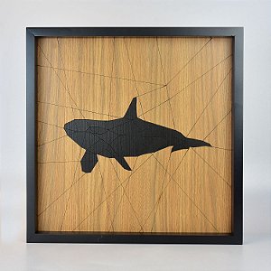 Quadro Quilt Geométrico Orca