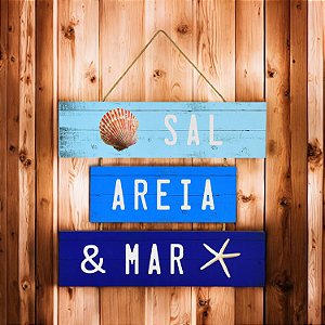 Placa Sal, Areia e Mar