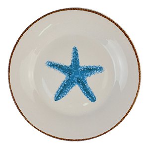 Prato de Sobremesa Náutico Estrela do Mar Azul