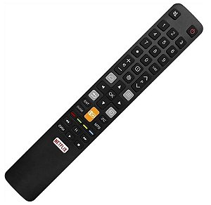 Controle Remoto TC L Smart TV Netflix Globoplay 49P2US Rc802n