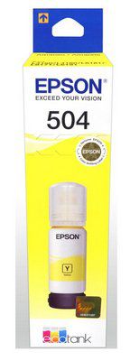 Refil Tinta Original Epson T504 504 Yellow L6161 L4150 L4160 L6191 L6171 T504 70ml