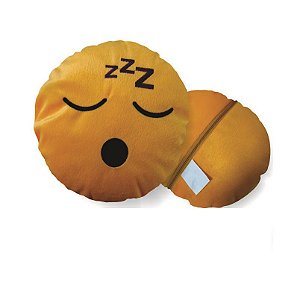Almofada Emoji Dormindo Whatsapp 28cm Fino Acabamento