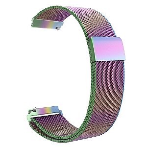 Pulseira Loop Milanese Malha de Aço P/  Watch 42mm | 44mm Colourful