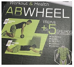 Roda Exercício Abdominal Lombar Exercise AbWheel | Treine 5 Grupos Musculares