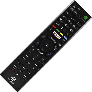 Controle Remoto TV LED Sony RMT-TX102B NetFlix KDL-40W655D KDL-40W657D KDL-40W659D KDL-48R555C KDL-55W655D