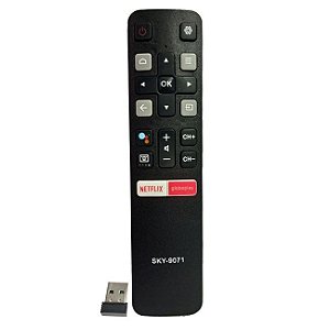 Controle Rc802v Android Smart Tv Tcl C6 C6us 55c6us 65c6us