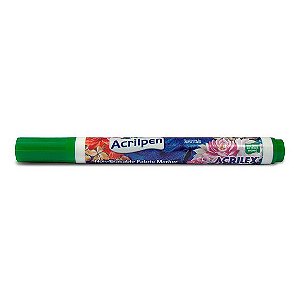 MARCADOR PARA TECIDO ACRILPEN 513 VERDE MUSGO - ACRILEX