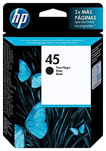 CARTUCHO HP 45 51645AL PRETO - 42ML