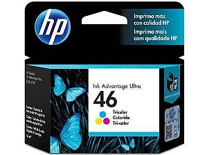 CARTUCHO HP 46 CZ638AL COLORIDO - 14ML