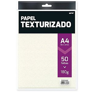 PAPEL CASCA DE OVO A4 180 G/M² BRANCO C/50 FLS - SPIRAL