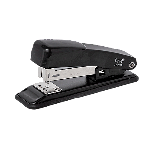 GRAMPEADOR DE METAL 11,5CM 20 FOLHAS PRETO - BRW