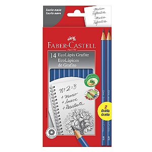 LÁPIS GRAFITE 1210 MAX AZUL REDONDO P12L14 - FABER-CASTELL