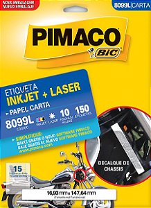ETIQUETA CARTA 8099L 10 FOLHAS - PIMACO