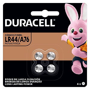 BATERIA ALCALINA LR44 1,5V C/4 UNIDADES - DURACELL