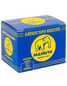 ELÁSTICO FINO AMARELO C/30 UNIDADES - MAMUTH