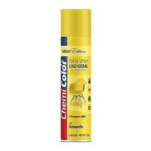 TINTA SPRAY USO GERAL CHEMICOLOR AMARELO - 400ML