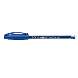 CANETA ESFEROGRÁFICA TRILUX 032 MÉDIA AZUL - FABER-CASTELL