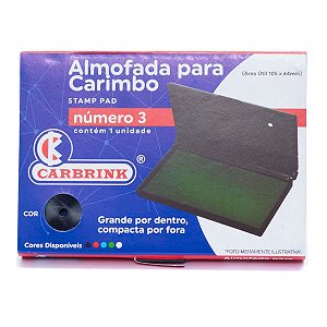 ALMOFADA PARA CARIMBO Nº 3 AZUL - CARBRINK