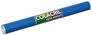 FILME ADESIVO PREMIUM AZUL 45CMX10M - COLACRIL