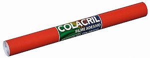 FILME ADESIVO PREMIUM VERMELHO 45CMX10M - COLACRIL