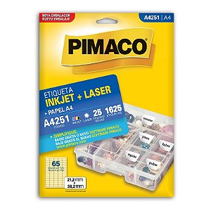ETIQUETA A4 A4251 25 FOLHAS - PIMACO