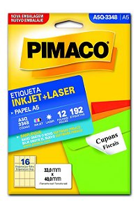 ETIQUETA A5Q-3348 12 FOLHAS - PIMACO