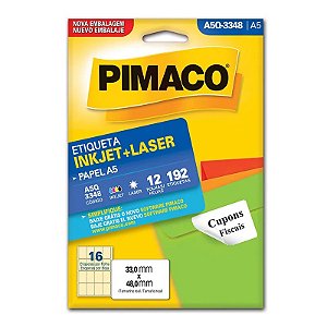 ETIQUETA A5Q-3348 12 FOLHAS - PIMACO