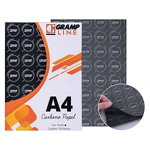 PAPER CARBONO A4 GE-927 PRETO C/100 FLS - GRAMP LINE