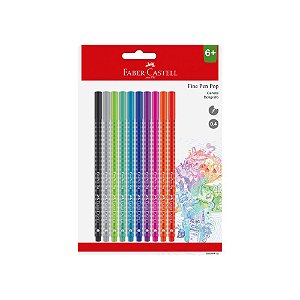 CANETA FINE PEN POP 0.4MM C/10 UNIDADES - FABER-CASTELL