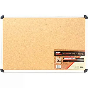 QUADRO DE CORTIÇA 60CMX40CM MOLDURA ALUMÍNIO - EASY OFFICE