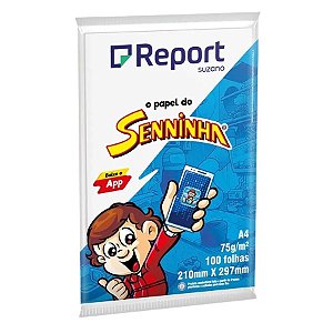 PAPEL REPORT SENNINHA A4 75G 210MMX297MM BRANCO - 100 FLS