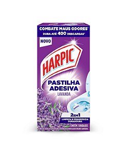 HARPIC PASTILHA ADESIVA 2 EM 1 LAVANDA C/3 UNIDADES - RECKITT BENCKISER