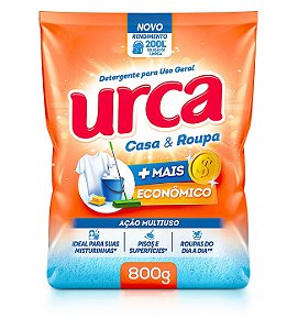 LAVA ROUPAS EM PÓ URCA CASA & ROUPA - 800G