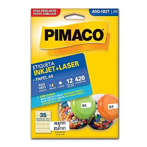 ETIQUETA A5Q-1837 12 FOLHAS - PIMACO