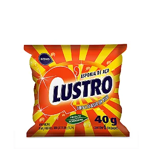 ESPONJA DE AÇO C/6 UNIDADES - Q' LUSTRO