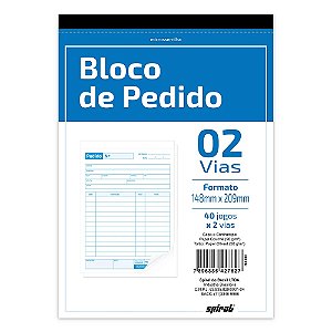 BLOCO DE PEDIDO 148MMX209MM 40X2 2 VIAS - SPIRAL