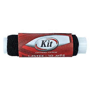 LASTEX N.01 10MTS PRETO C/10 UNIDADES - KIT