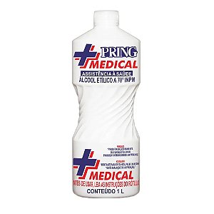ÁLCOOL LÍQUIDO PRING 70º INPM - 1L